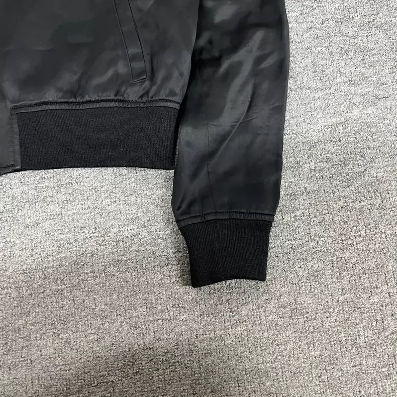 Saint Laurent Silk Baseball Jacket Size 42