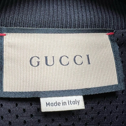 Gucci Black Monogram Half-Zip Jacket-yf