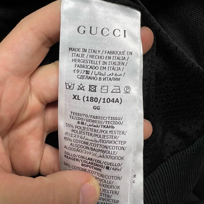 Gucci Black Monogram Half-Zip Jacket-yf