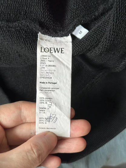 LOEWE Black Embroidered Sweatshirt Size S