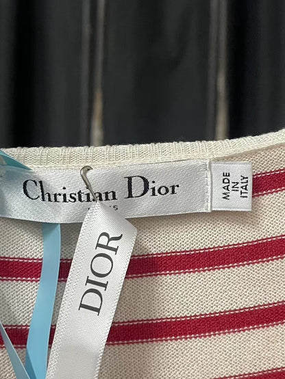 Dior Striped Knit Long Sleeve Shirt