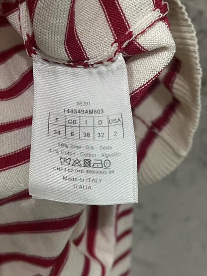 Dior Striped Knit Long Sleeve Shirt