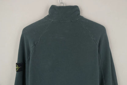 Stone Island Green Zip Jacket with Logo