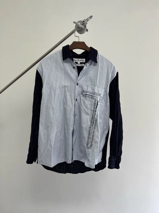 Comme Des Garçons Wool Patchwork Shirt