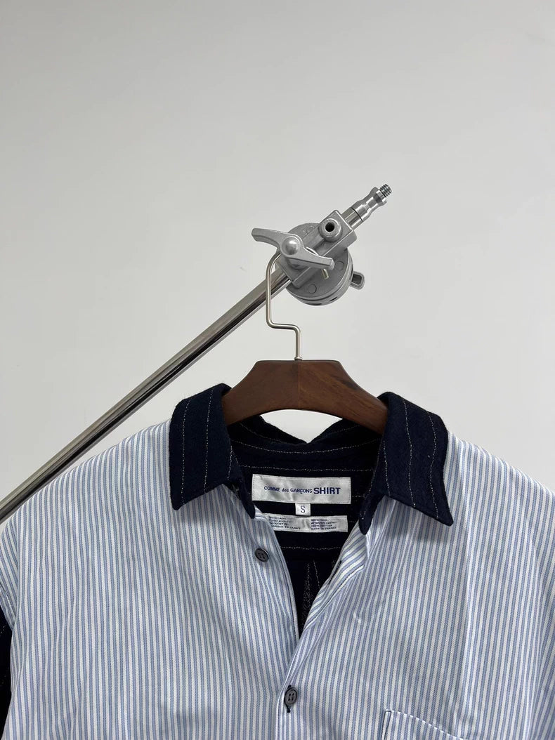 Comme Des Garçons Wool Patchwork Shirt