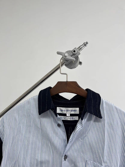 Comme Des Garçons Wool Patchwork Shirt