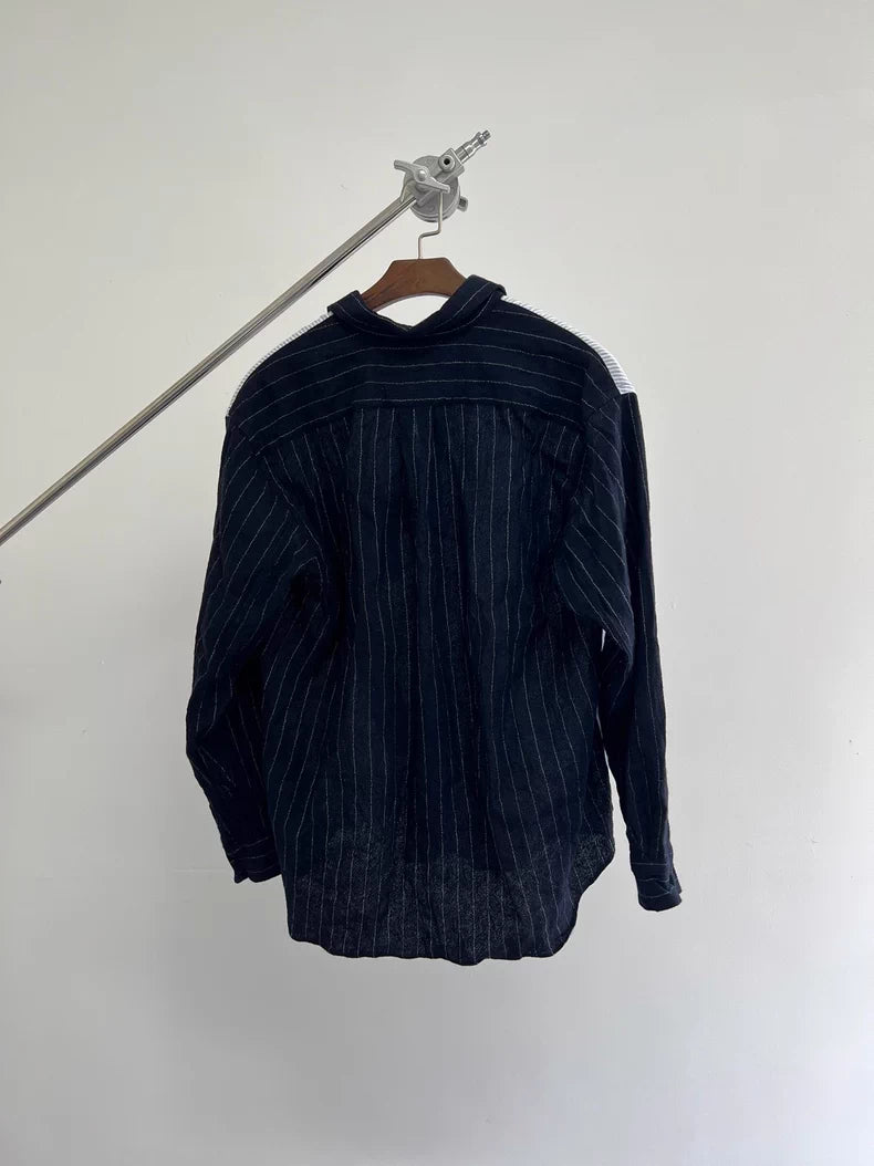 Comme Des Garçons Wool Patchwork Shirt