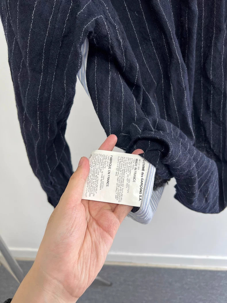 Comme Des Garçons Wool Patchwork Shirt