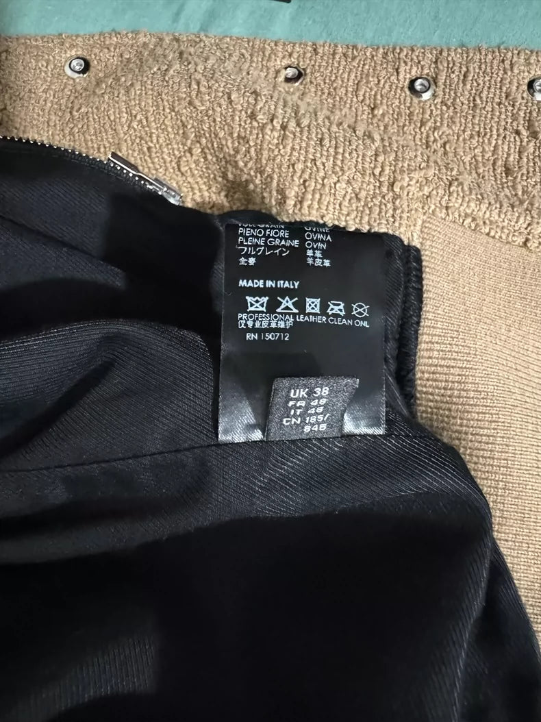 Rare Amiri Bone Baseball Jacket in Khaki