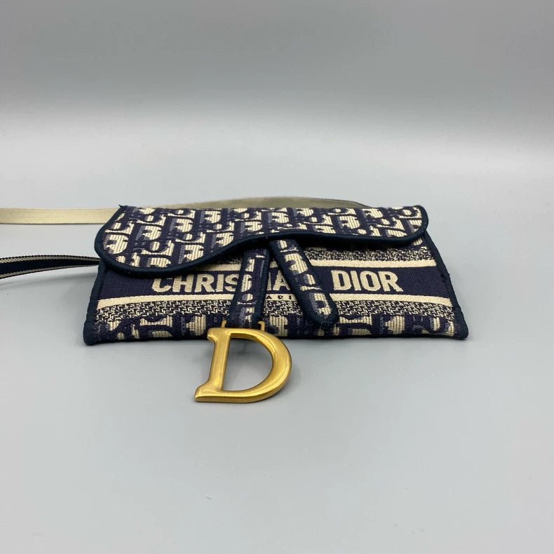 Dior Embroidered Saddle Crossbody Bag