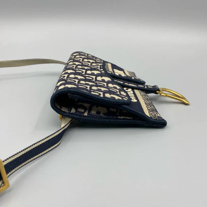 Dior Embroidered Saddle Crossbody Bag
