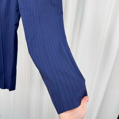 Canali Wool Striped Tailored Trousers-yf