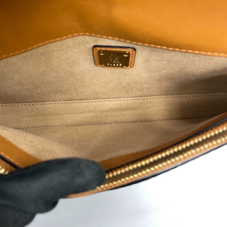 MCM Classic Cognac Color Chain Crossbody Bag