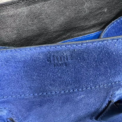 Celine Blue Suede Smile Bag