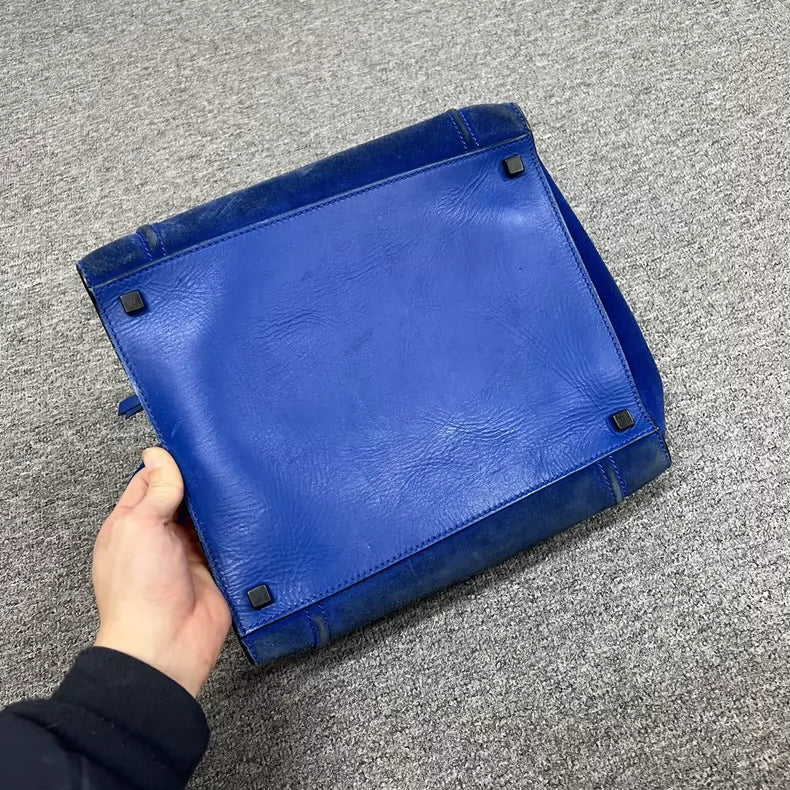 Celine Blue Suede Smile Bag