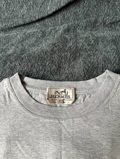 Hermes Gray Short Sleeve Shirt
