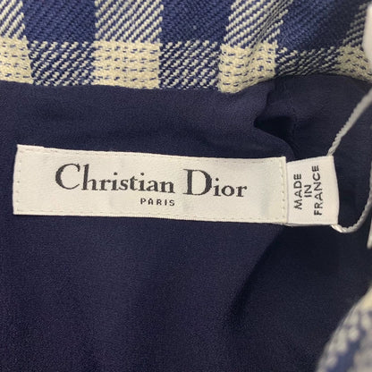 Dior Colorful Check Short Sleeve Dress