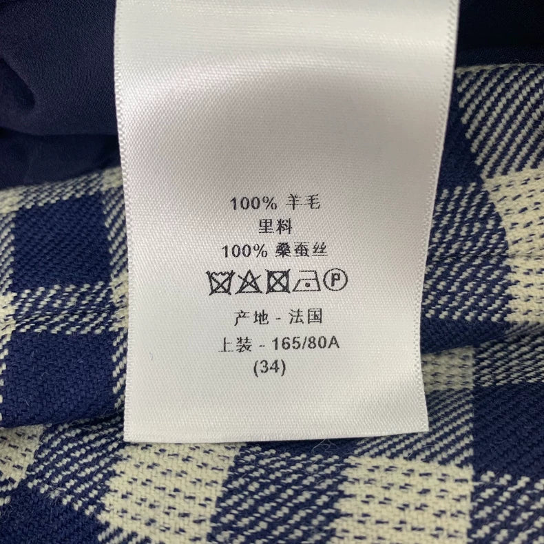 Dior Colorful Check Short Sleeve Dress