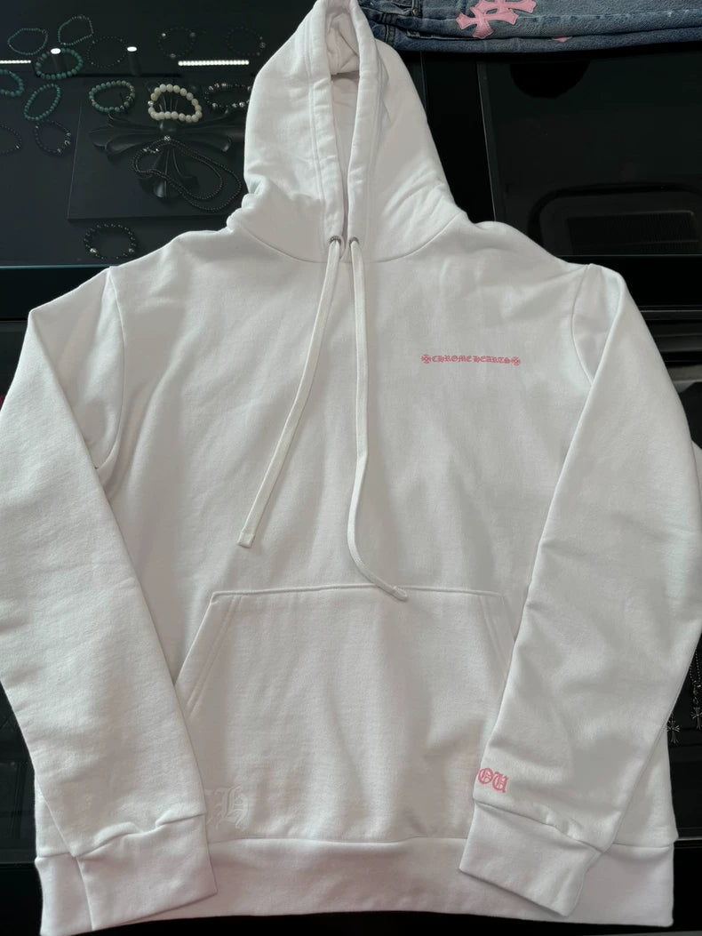 Chrome Hearts White Photo Print Hoodie-yf