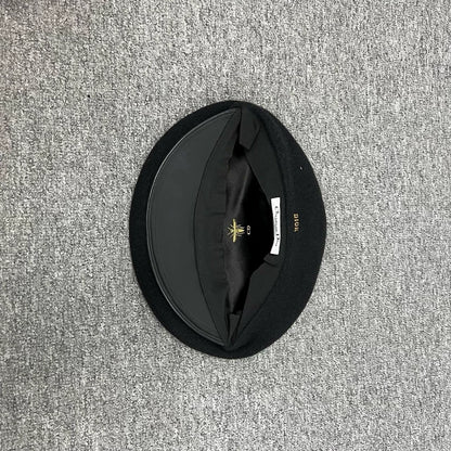 Dior Wool and Leather Beret Hat