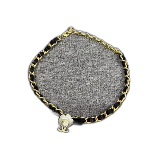 Chanel 20A Camellia Choker Necklace