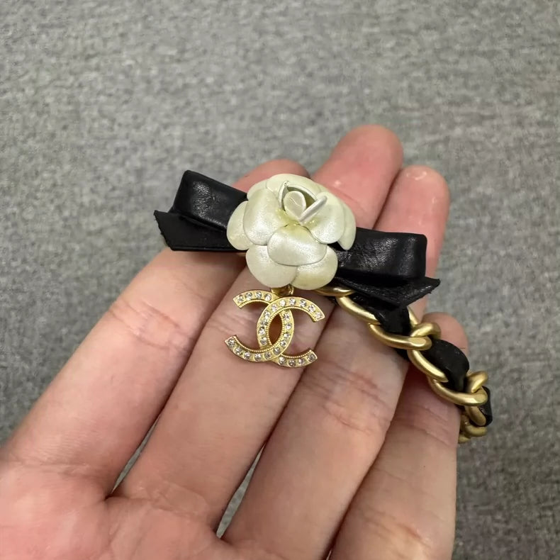 Chanel 20A Camellia Choker Necklace