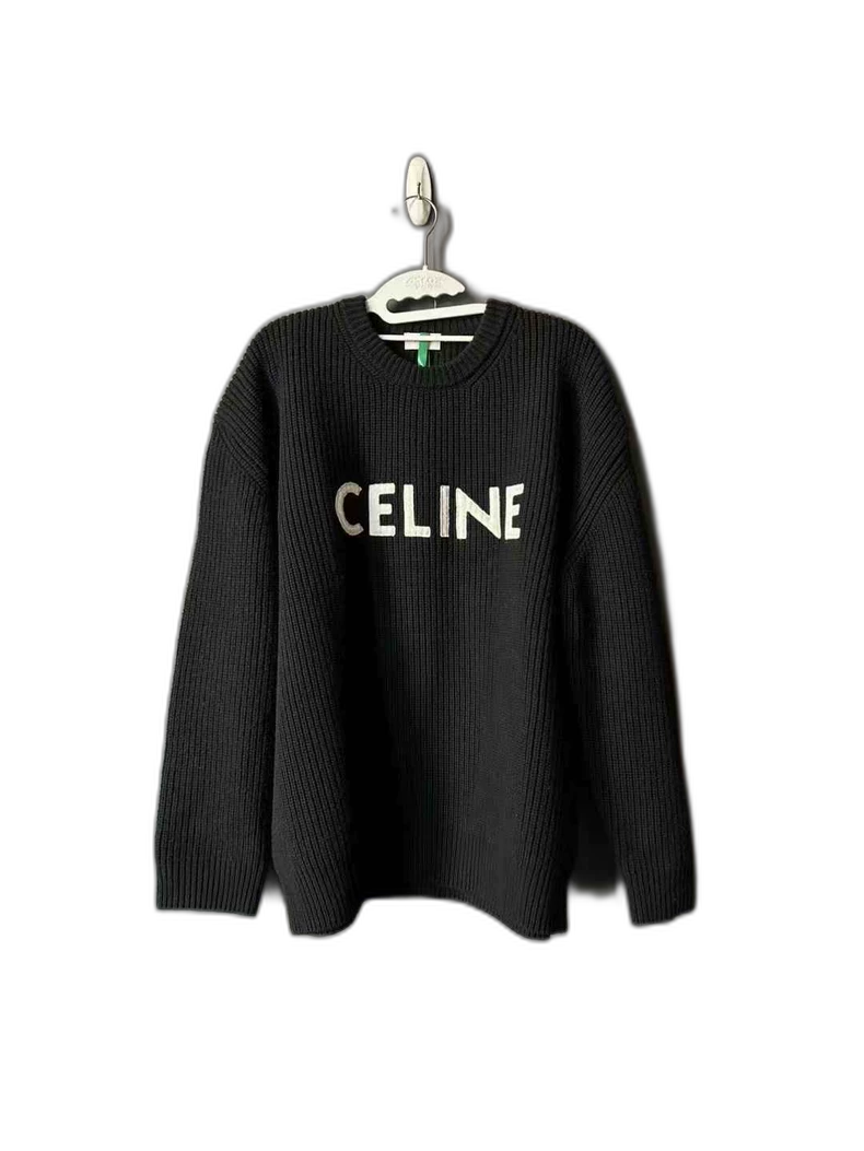 Celine Sweater in Black with Logo