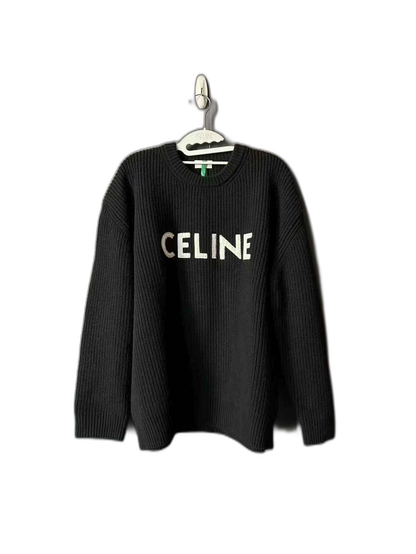 Celine Sweater in Black with Logo