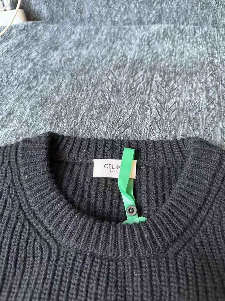 Celine Sweater in Black with Logo