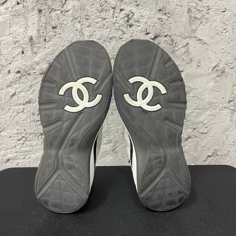 Chanel Black and White Sneakers for Men
