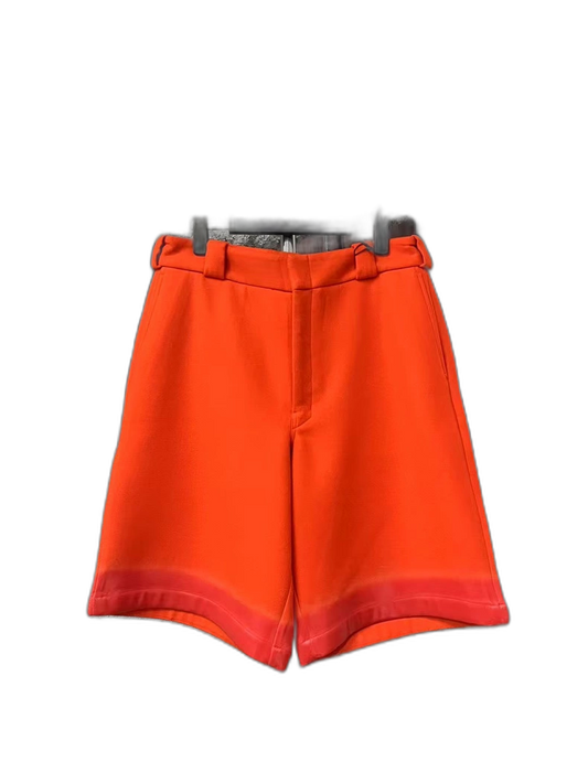 Prada Wool Patch Triangle Logo Shorts