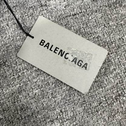 Balenciaga Embroidered Logo Wash Denim Jacket