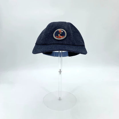 Hermes Logo Embroidered Cotton Baseball Cap