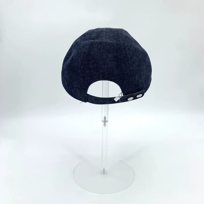 Hermes Logo Embroidered Cotton Baseball Cap