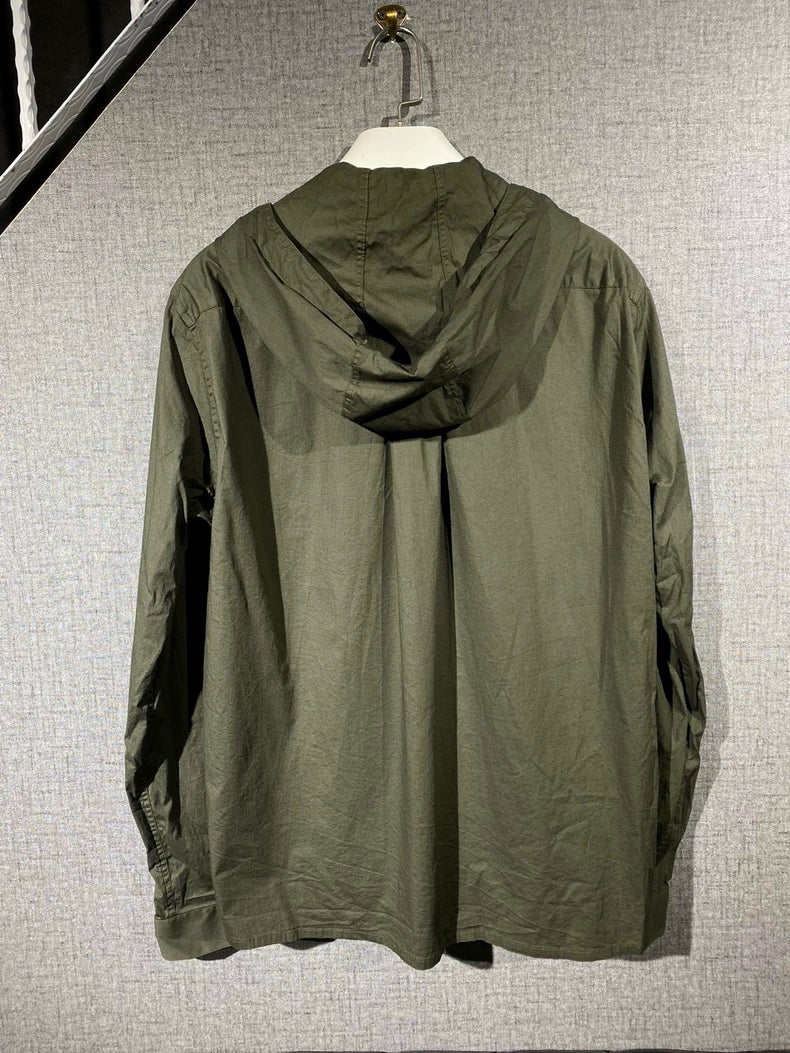 Kris Van Assche Hooded Button-Up Shirt
