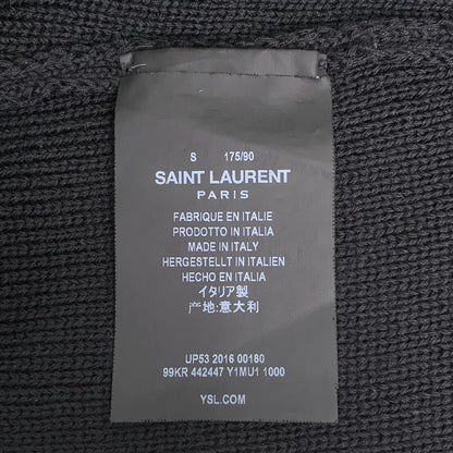 Saint Laurent Black Logo Knit Sweater
