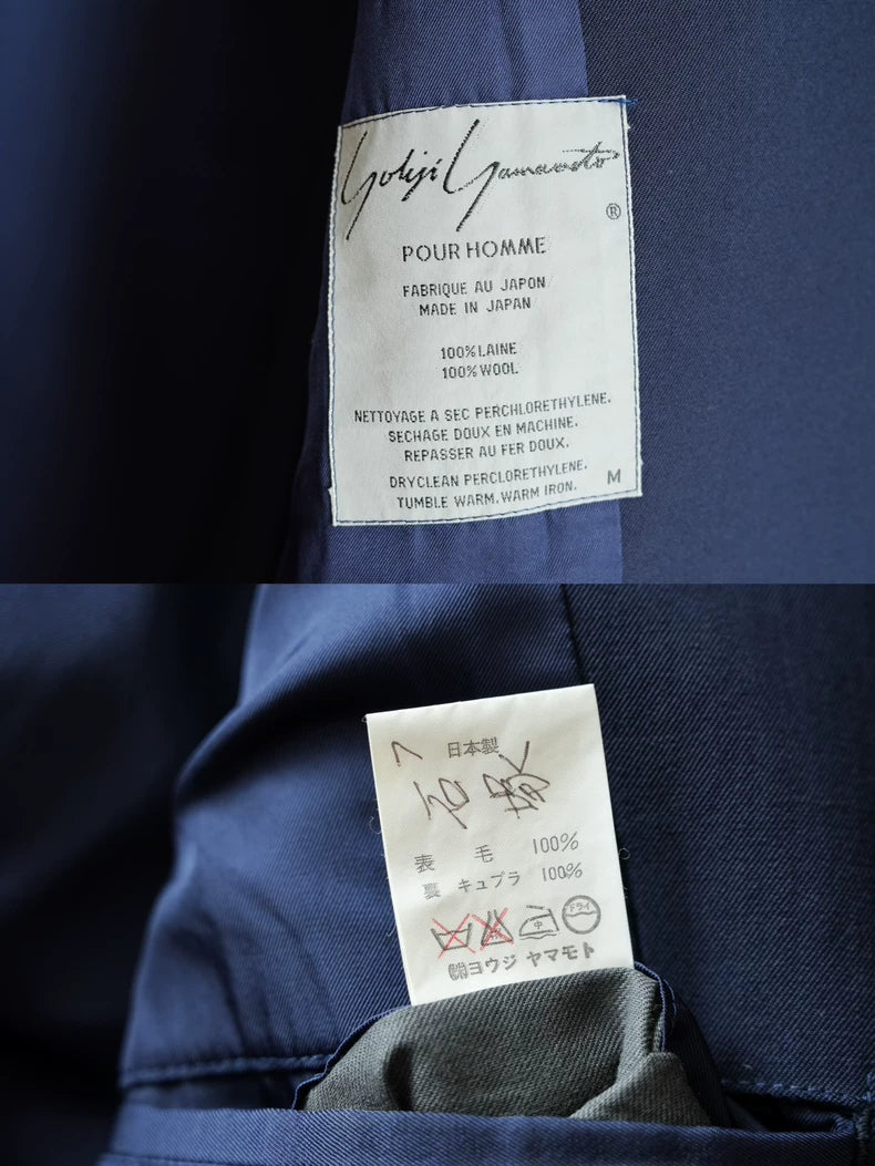 Yohji Yamamoto Navy Wool Jacket