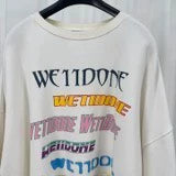 We11done Printed Letter Sweatshirt-yf