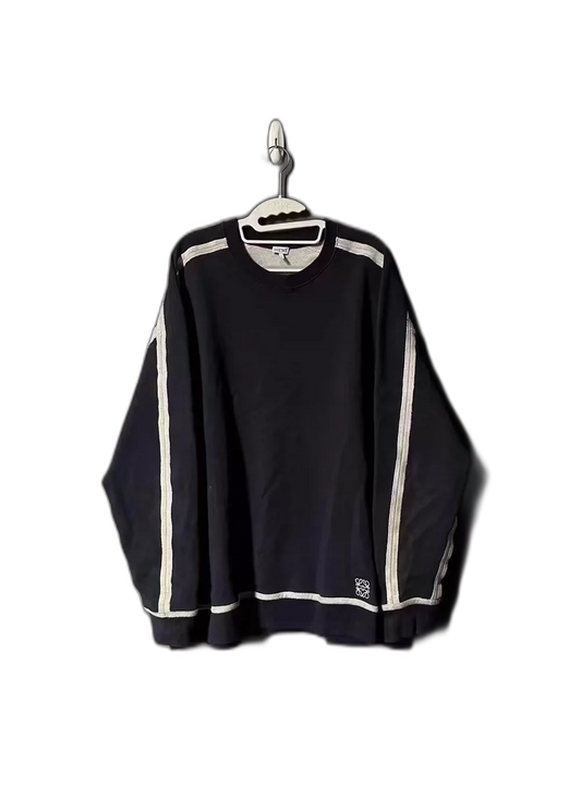 Loewe Embroidered Logo Sweatshirt in Deep Blue