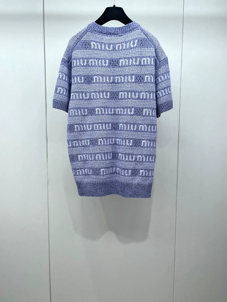 miumiu Short Sleeve Sweater for Spring