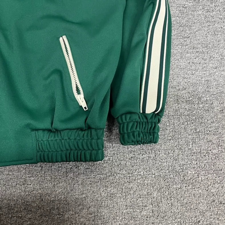 Celine Logo Striped Hooded Jacket
