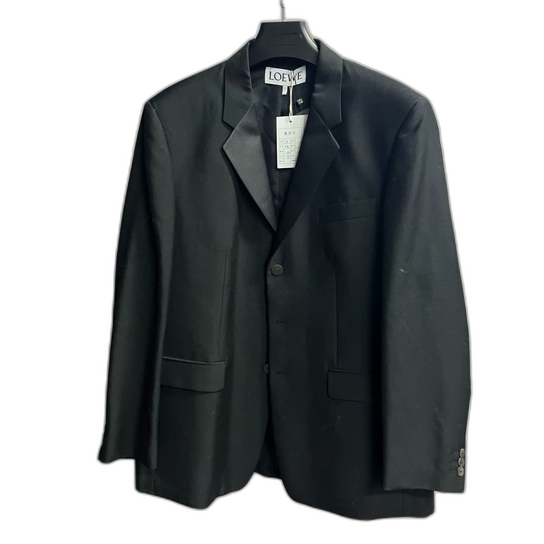 Black Tailored Suit Jacket by Loewe
