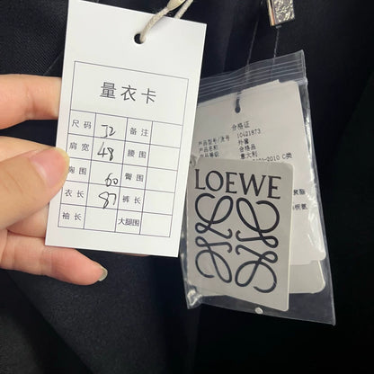 Black Tailored Suit Jacket by Loewe