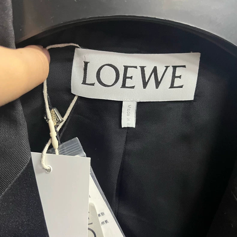 Black Tailored Suit Jacket by Loewe