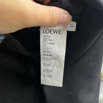 Black Tailored Suit Jacket by Loewe