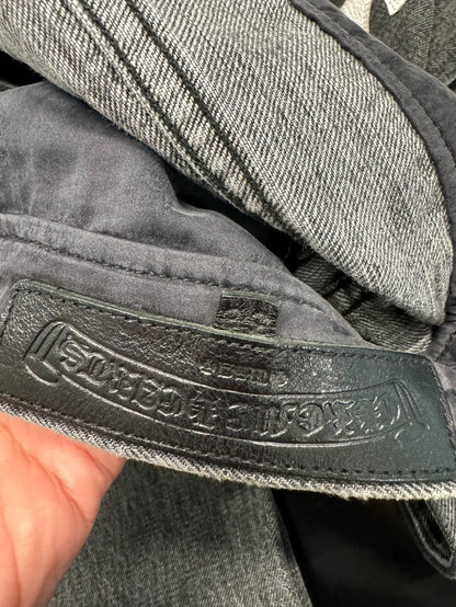 Chrome Hearts Black White Flame Jeans-yf