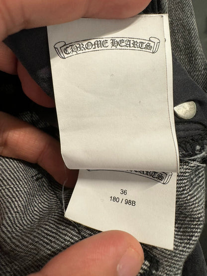 Chrome Hearts Black White Flame Jeans-yf