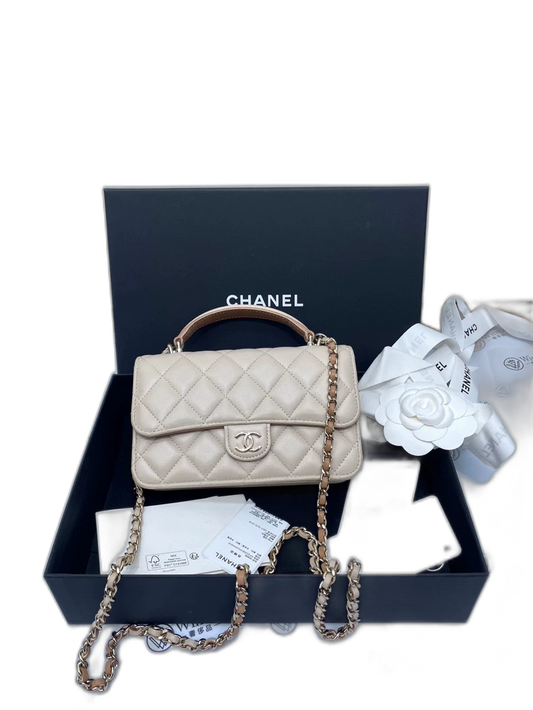 Chanel WOC Mini Bag in Beige Color