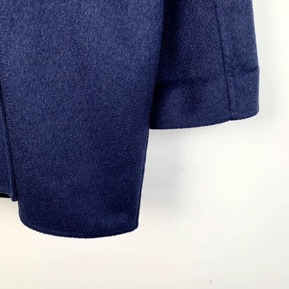 Maxmara Blue Cashmere Overcoat Size 42