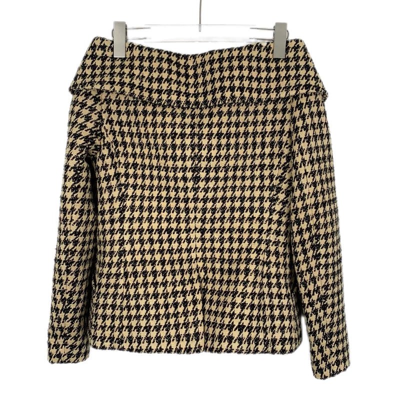 Christian Dior Brown Houndstooth Double-Breasted Jacket